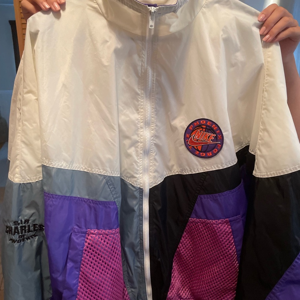 Vintage 90s Nike Charles Barkley Sir Charles Windbreaker Jacket Size Large